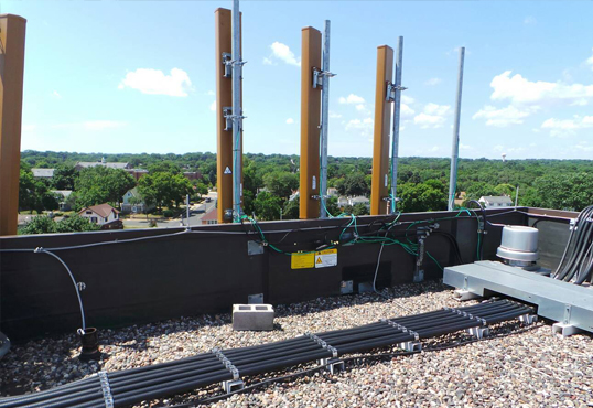 A site checked for radiofrequency regulatory compliance